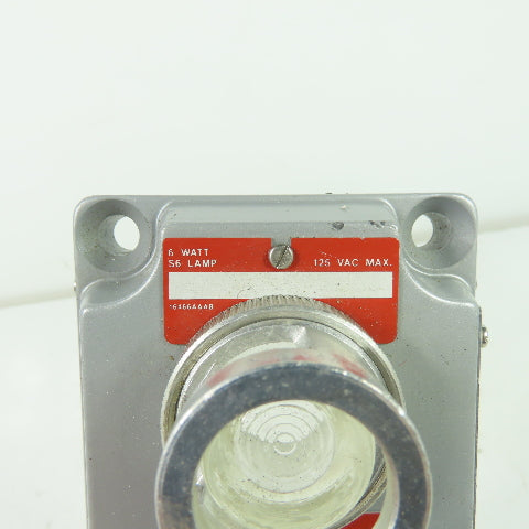 Crouse-Hinds XCS-0B30 CL Hazardous Location Double Clear Pilot Light Cover
