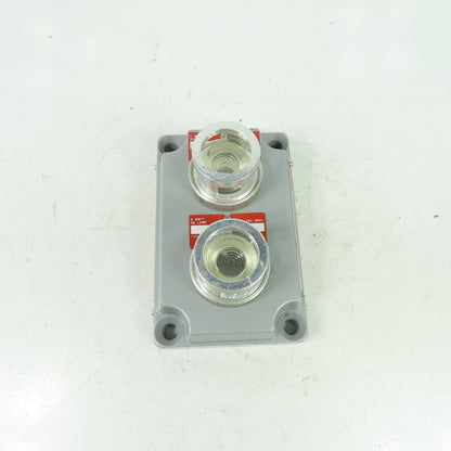 Crouse-Hinds XCS-0B30 CL Hazardous Location Double Clear Pilot Light Cover