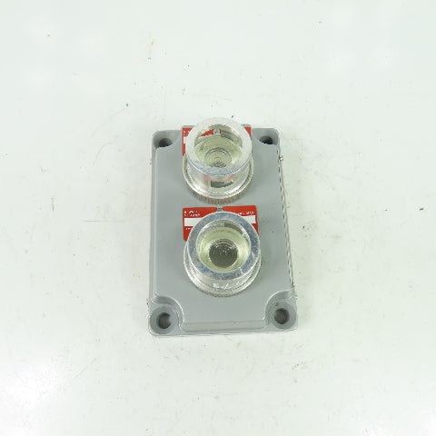 Crouse-Hinds XCS-0B30 CL Hazardous Location Double Clear Pilot Light Cover