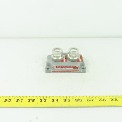 Crouse-Hinds XCS-0B30 CL Hazardous Location Double Clear Pilot Light Cover