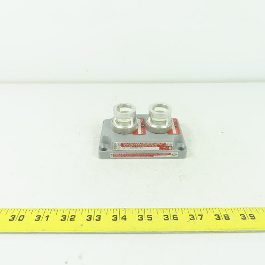 Crouse-Hinds XCS-0B30 CL Hazardous Location Double Clear Pilot Light Cover