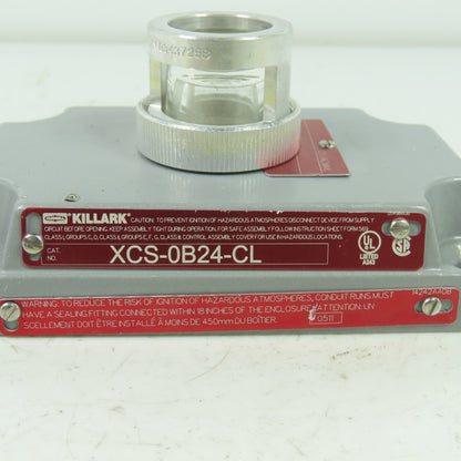 Crouse-Hinds XCS-0B24-CL Hazardous Location Clear Pilot Light Cover 125VAC Max