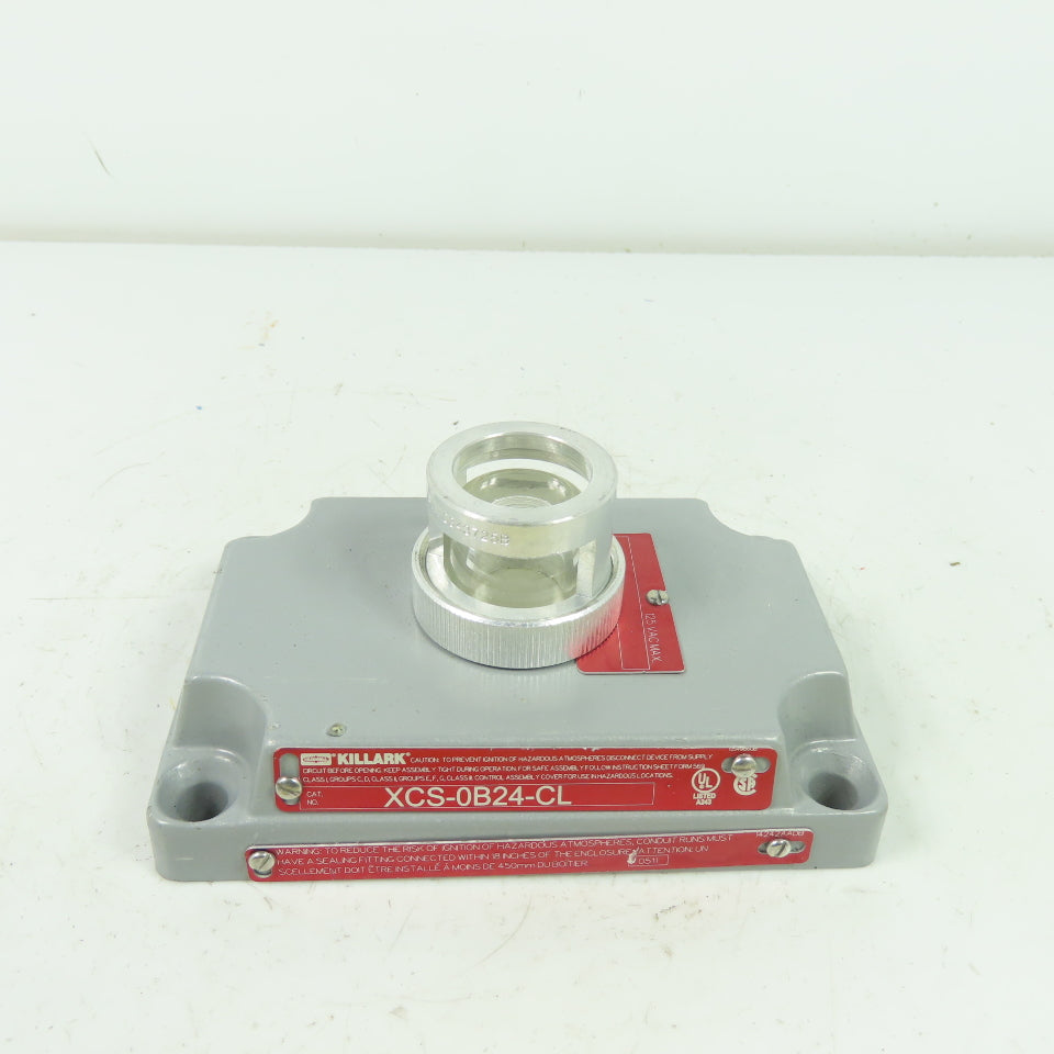 Crouse-Hinds XCS-0B24-CL Hazardous Location Clear Pilot Light Cover 125VAC Max