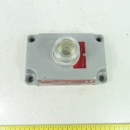 Crouse-Hinds XCS-0B24-CL Hazardous Location Clear Pilot Light Cover 125VAC Max