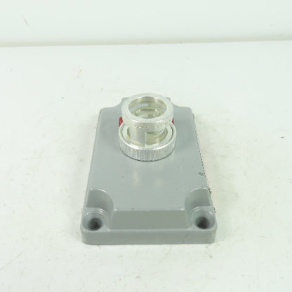 Crouse-Hinds XCS-0B24-CL Hazardous Location Clear Pilot Light Cover 125VAC Max