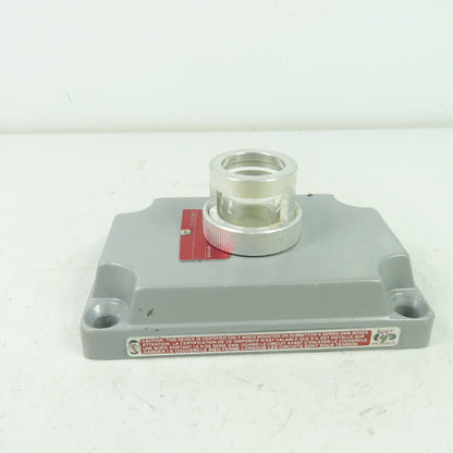 Crouse-Hinds XCS-0B24-CL Hazardous Location Clear Pilot Light Cover 125VAC Max