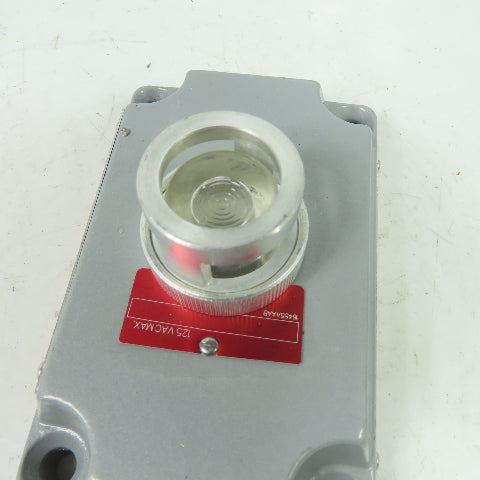 Crouse-Hinds XCS-0B24-CL Hazardous Location Clear Pilot Light Cover 125VAC Max