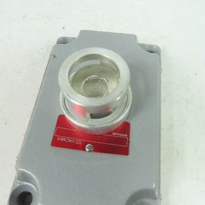 Crouse-Hinds XCS-0B24-CL Hazardous Location Clear Pilot Light Cover 125VAC Max