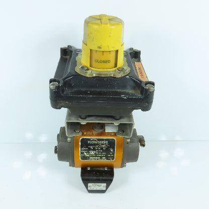 Flowserve 1039SNR6 Pneumatic Valve Actuator 95 In Lb Torque 120PSI W/ Indicator