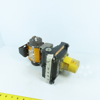 Flowserve 1039SNR6 Pneumatic Valve Actuator 95 In Lb Torque 120PSI W/ Indicator