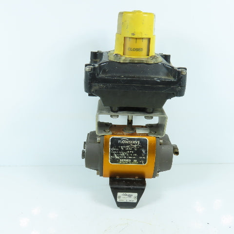 Flowserve 1039SNR6 Pneumatic Valve Actuator 95 In Lb Torque 120PSI W/ Indicator