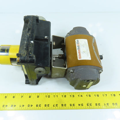 Flowserve 1539SNR6 Pneumatic Valve Actuator 185 In Lb Torque 120PSI W/ Indicator