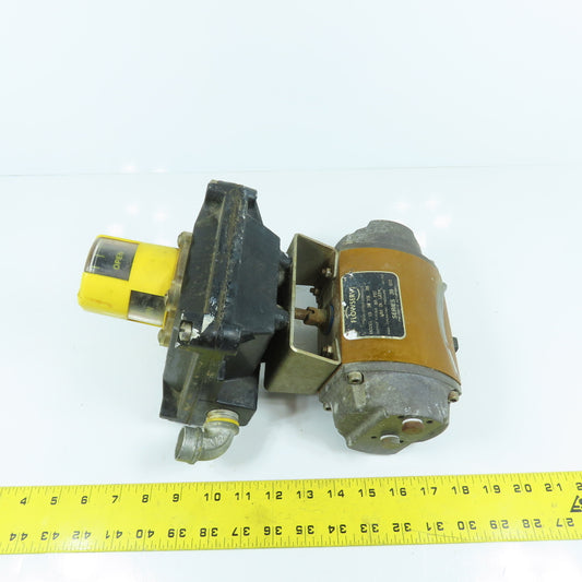 Flowserve 1539SNR6 Pneumatic Valve Actuator 185 In Lb Torque 120PSI W/ Indicator