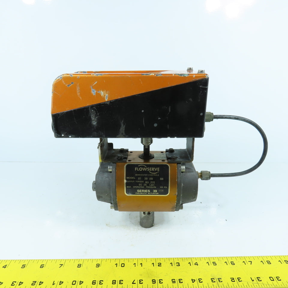 Flowserve 1039SNR6 Pneumatic Valve Actuator 95 In Lb Torq. Worcester Pulsair III