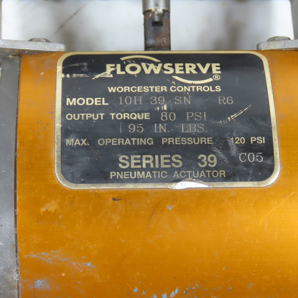 Flowserve 10H39SNR6 Pneumatic Valve Actuator Worcester Pulsair III L 93SWM2P4R2