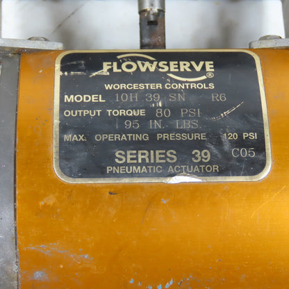 Flowserve 10H39SNR6 Pneumatic Valve Actuator Worcester Pulsair III L 93SWM2P4R2