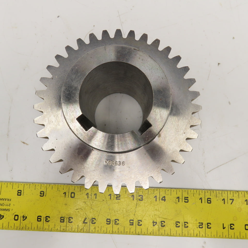 Browning YSS636 External Tooth Spur Gear 6DP 36T 14.5PA 2-1/4" Bore