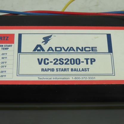 Advance VC2S200TP Rapid Start Magnetic Ballast 277V 60Hz