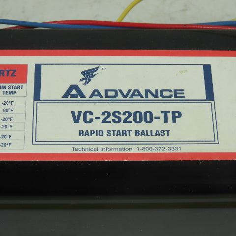 Advance VC2S200TP Rapid Start Magnetic Ballast 277V 60Hz
