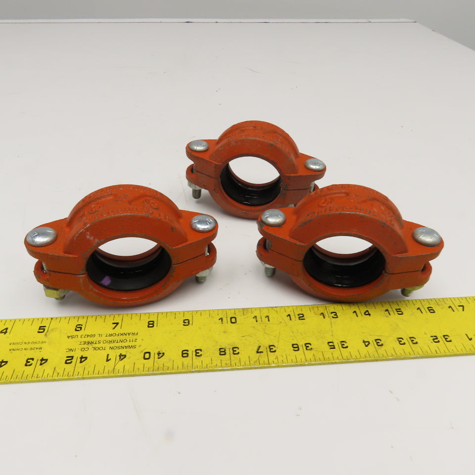 Central-Sprink 2" Sprinkler Pipe Clamp With Gaskets Lot Of 3