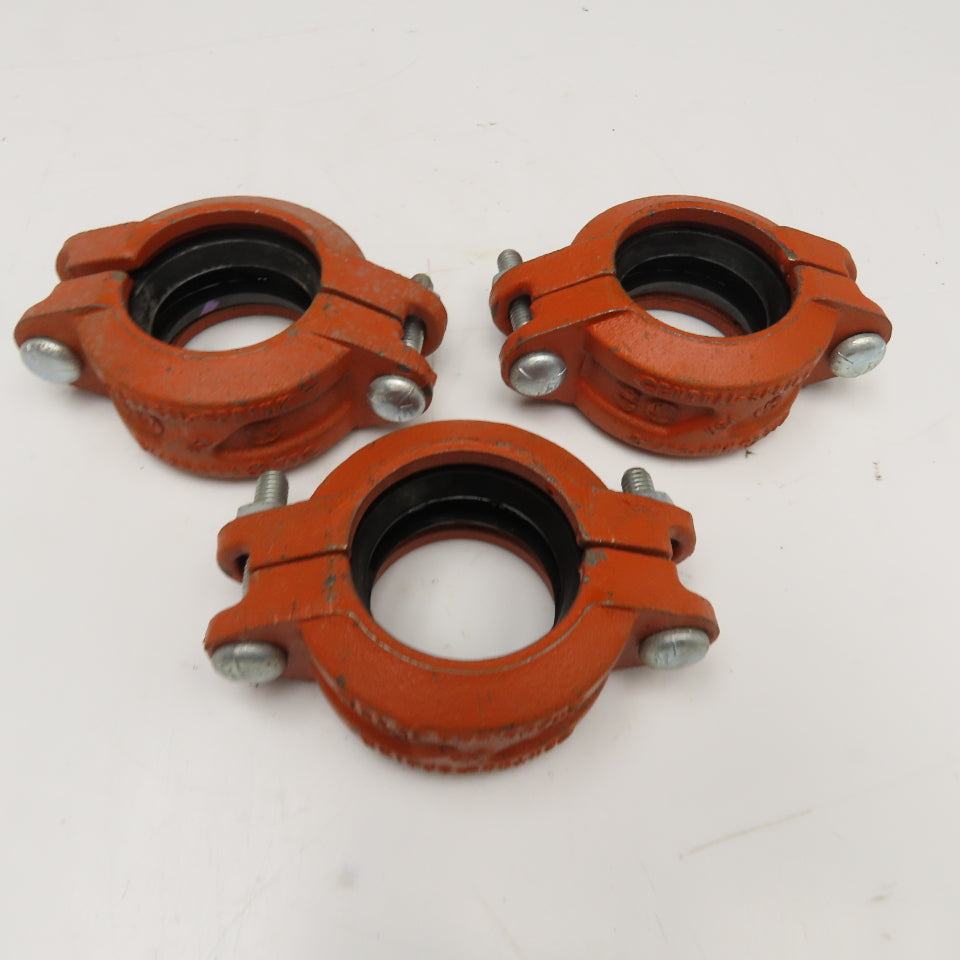 Central-Sprink 2" Sprinkler Pipe Clamp With Gaskets Lot Of 3