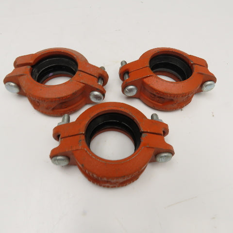 Central-Sprink 2" Sprinkler Pipe Clamp With Gaskets Lot Of 3