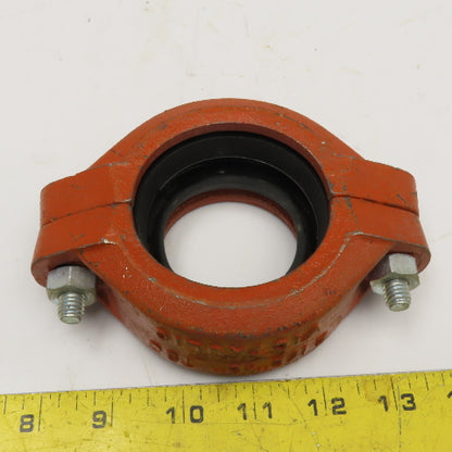 Victaulic 750 2-1/2" x 2" Grooved Sprinkler Pipe Adaptor Clamp Green Gasket