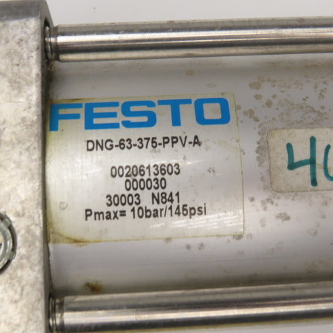 Festo DNG-63-375-PPV-A 63mm Bore 375mm Stroke Double Acting Air Cylinder