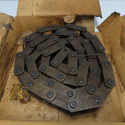 Rex Head 410949 Single Strand Cottered Roller Link Chain 10' Length 3" Pitch