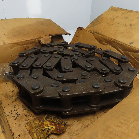 Rex Head 410949 Single Strand Cottered Roller Link Chain 10' Length 3" Pitch