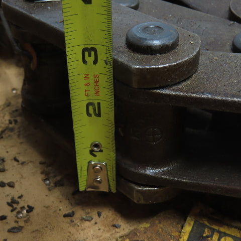 Rex Head 410949 Single Strand Cottered Roller Link Chain 10' Length 3" Pitch