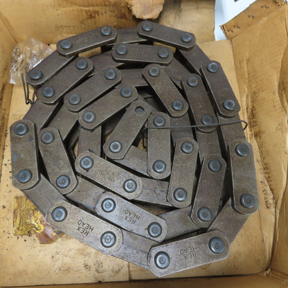 Rex Head 410949 Single Strand Cottered Roller Link Chain 10' Length 3" Pitch