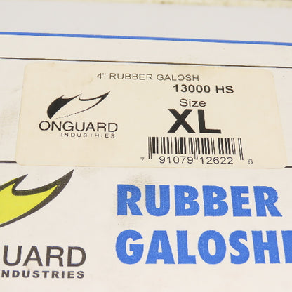 Onguard 13000 HS 4" Black Rubber Galoshes Size XL Protective Overboots USA