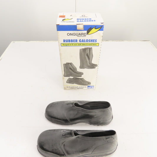 Onguard 13000 HS 4" Black Rubber Galoshes Size XL Protective Overboots USA