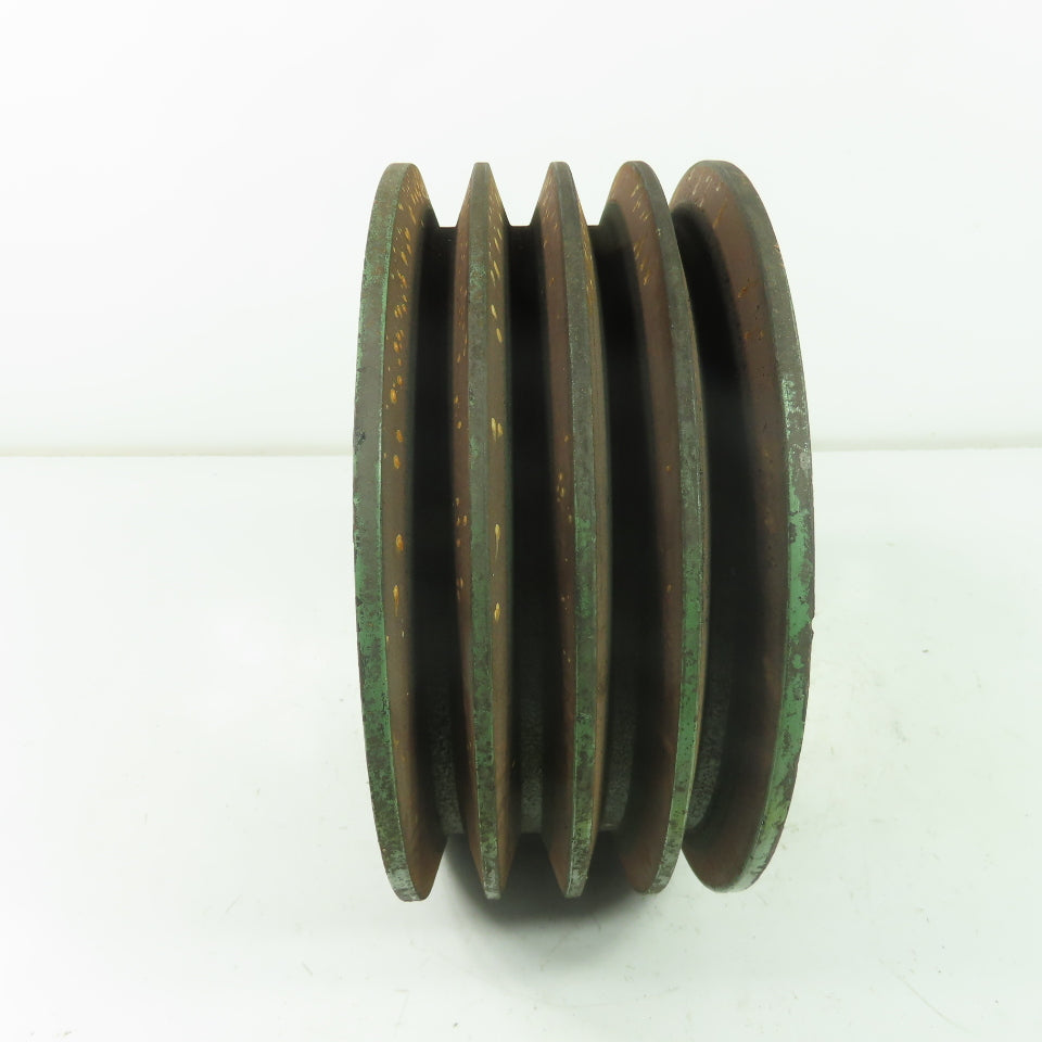 7-3/4" OD x 3-3/8" Wide 4 Groove V-Belt Pulley 3-3/4" Bore