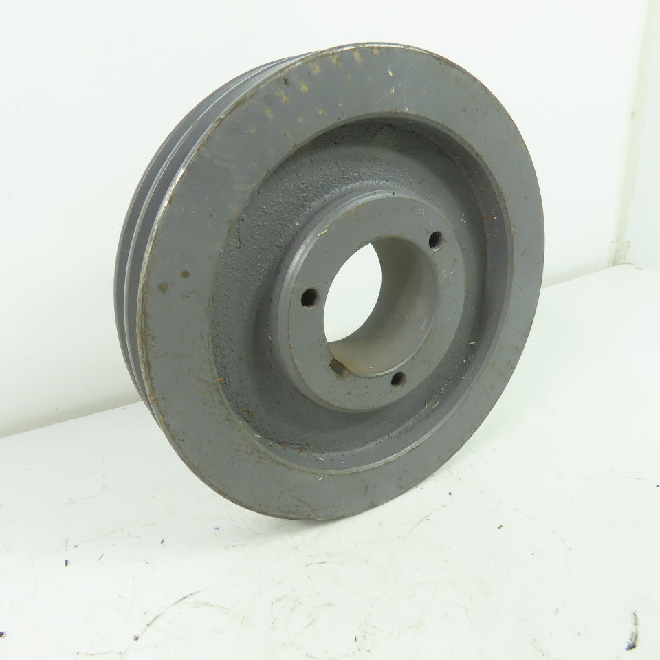 6-5/8" OD x 1-3/8" Wide 2 Groove V-Belt Pulley 1-15/16" Bore