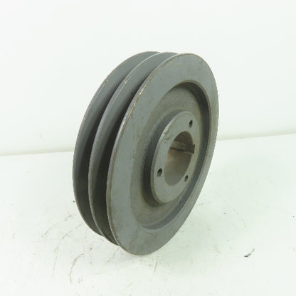 6-5/8" OD x 1-3/8" Wide 2 Groove V-Belt Pulley 1-15/16" Bore