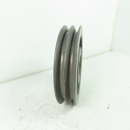 6-5/8" OD x 1-3/8" Wide 2 Groove V-Belt Pulley 1-15/16" Bore