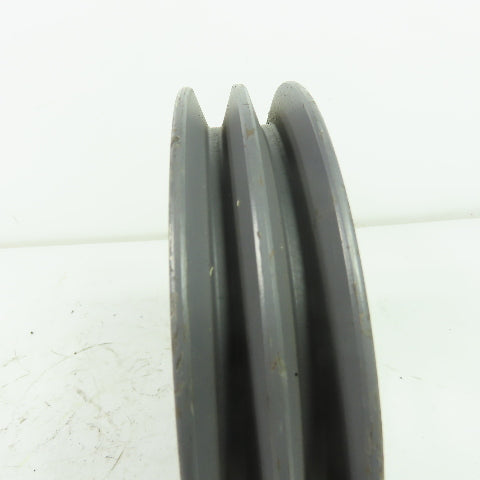 6-5/8" OD x 1-3/8" Wide 2 Groove V-Belt Pulley 1-15/16" Bore