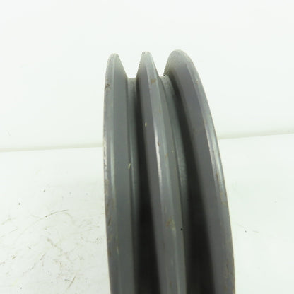 6-5/8" OD x 1-3/8" Wide 2 Groove V-Belt Pulley 1-15/16" Bore