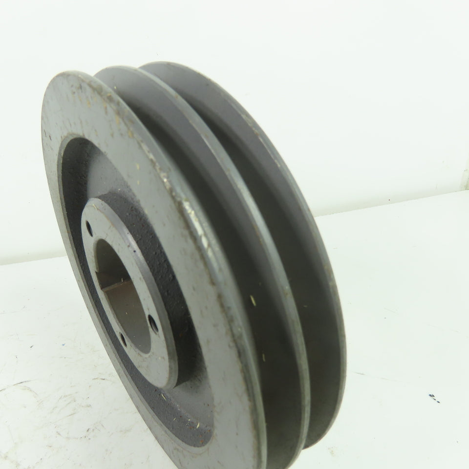 6-5/8" OD x 1-3/8" Wide 2 Groove V-Belt Pulley 1-15/16" Bore