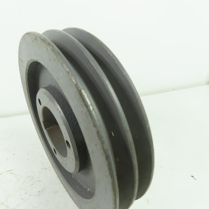 6-5/8" OD x 1-3/8" Wide 2 Groove V-Belt Pulley 1-15/16" Bore