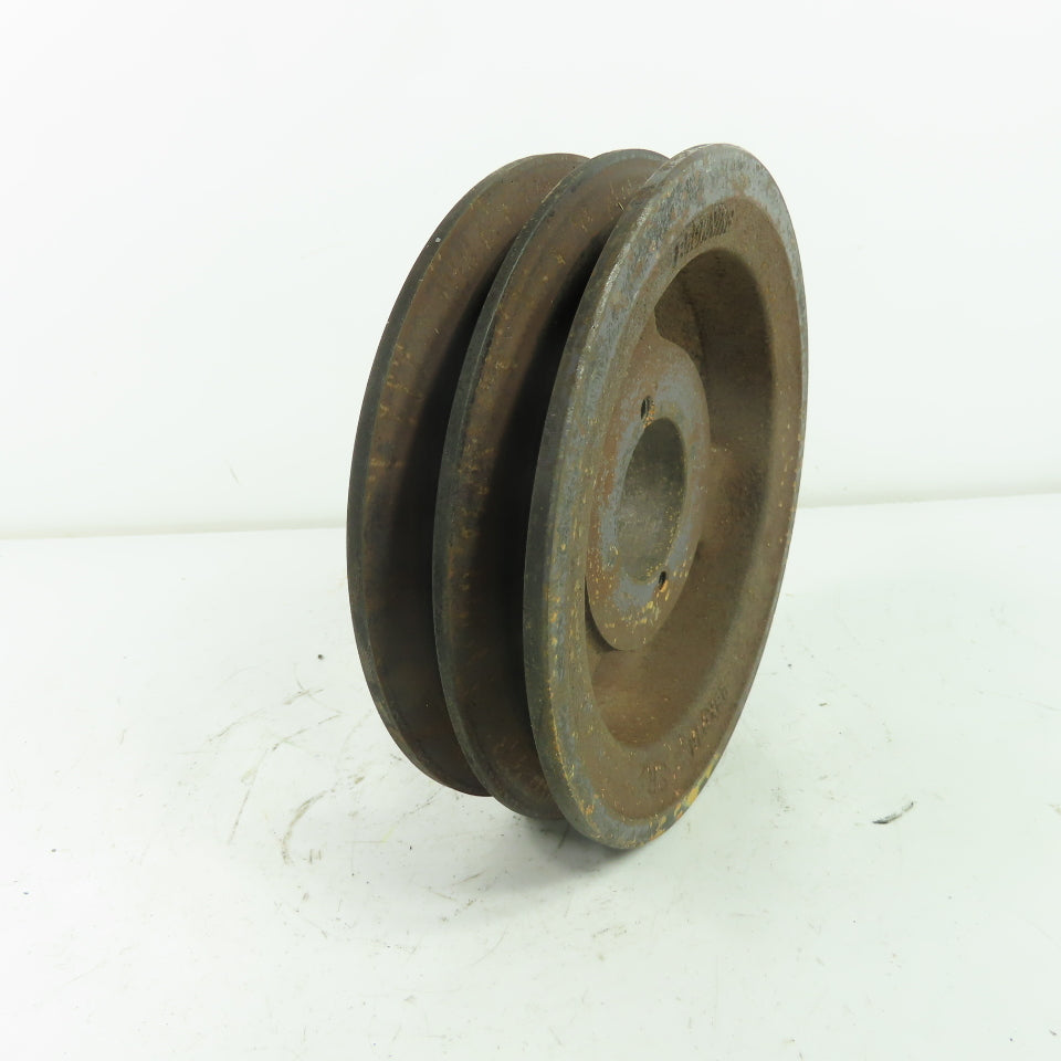 Browning 2BK67H 6.45" OD x 1-3/4" Wide 2 Groove V-Belt Pulley 1-9/16" Bore