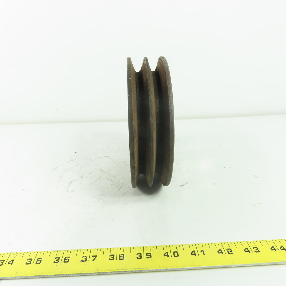 Browning 2BK67H 6.45" OD x 1-3/4" Wide 2 Groove V-Belt Pulley 1-9/16" Bore