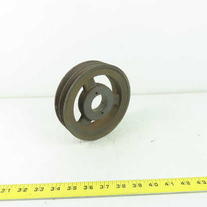 Browning 2BK67H 6.45" OD x 1-3/4" Wide 2 Groove V-Belt Pulley 1-9/16" Bore