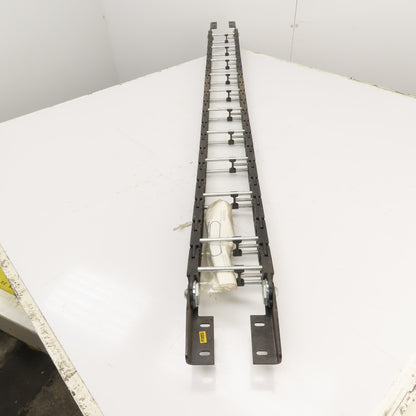 GRP Gleason PT25G PowerTrak 63" OAL Cable Carrier Energy Drag Chain 5-1/4" Wide