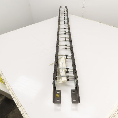 GRP Gleason PT25G PowerTrak 63" OAL Cable Carrier Energy Drag Chain 5-1/4" Wide