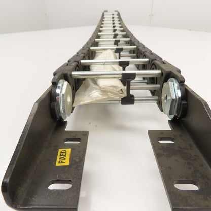 GRP Gleason PT25G PowerTrak 63" OAL Cable Carrier Energy Drag Chain 5-1/4" Wide
