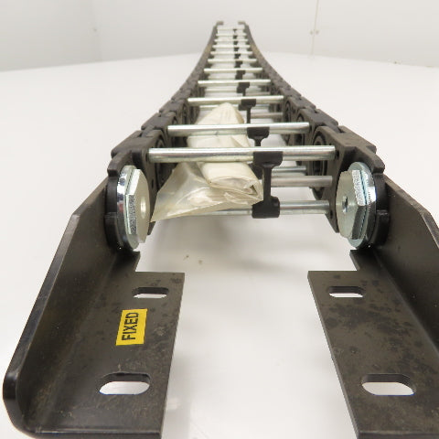 GRP Gleason PT25G PowerTrak 63" OAL Cable Carrier Energy Drag Chain 5-1/4" Wide