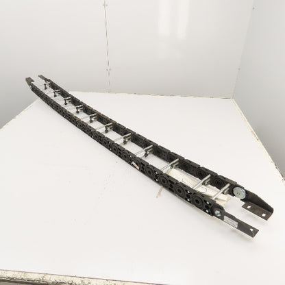 GRP Gleason PT25G PowerTrak 63" OAL Cable Carrier Energy Drag Chain 5-1/4" Wide
